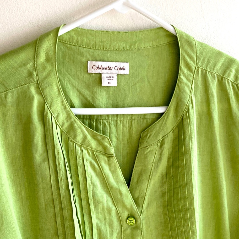 Green Tunic 100% Linen